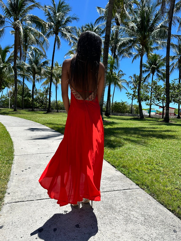 Marrakesh Red w Red Dress