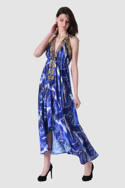 Blue Marble Dress