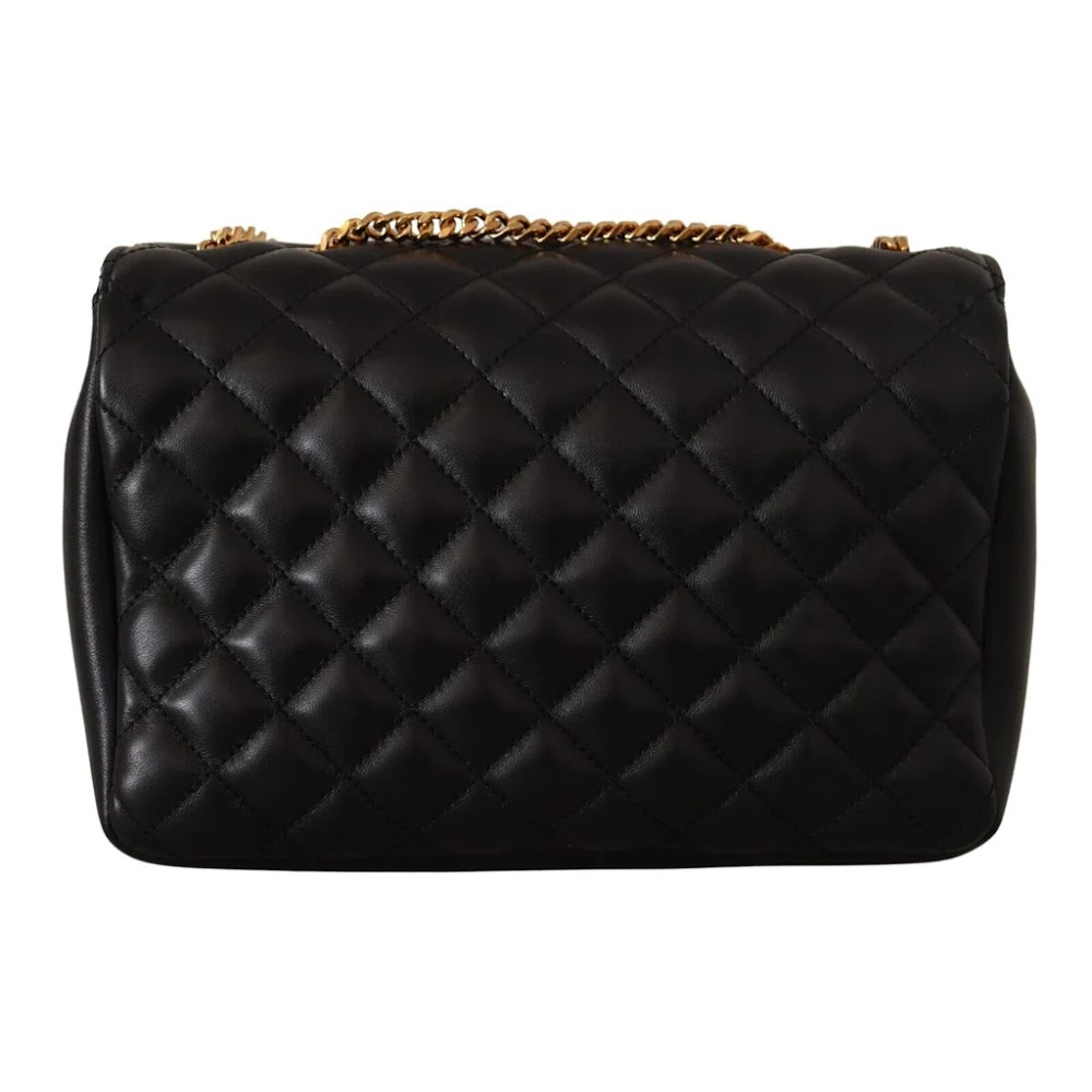 VERSACE Versace DBFI164S Black Shoulder Bag W Gold Medusa