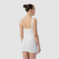 KIKI RIKI White Undergarment Dress with Wide Straps