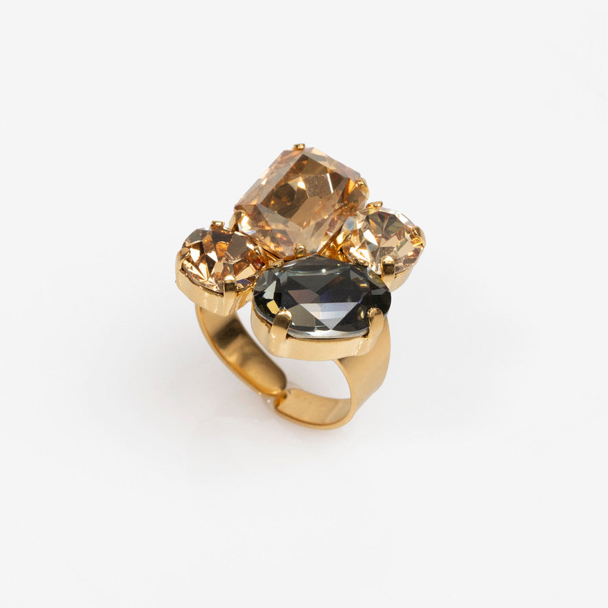 Aurora Black Diamond Lt. Colorado Ring