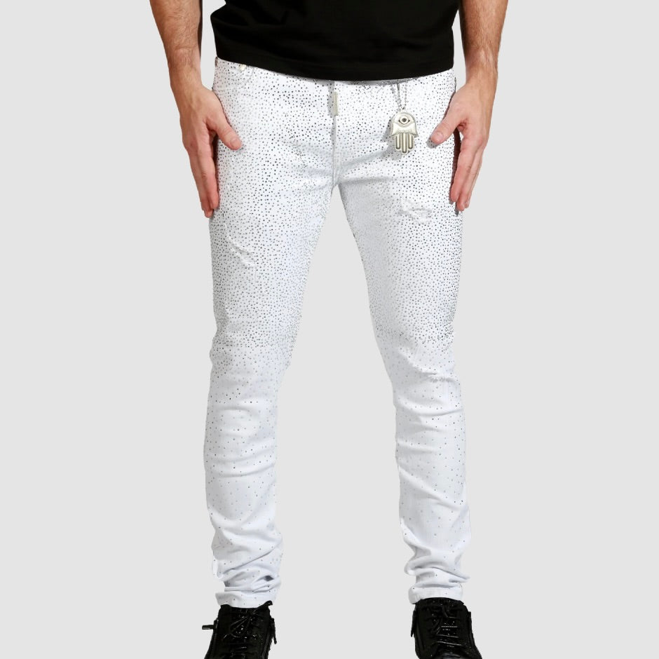 KASH White/Gold Jeans