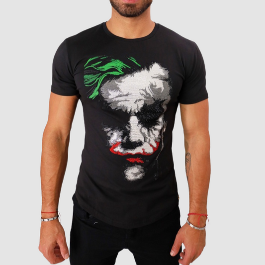 UOMINI Joker Black Men T-Shirt