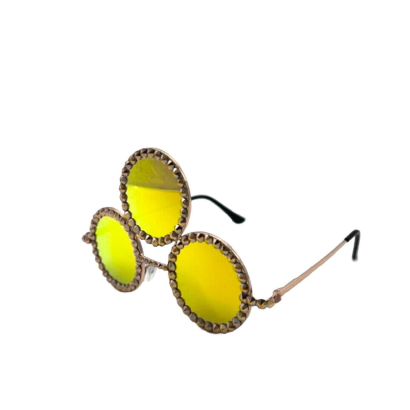 Summerz Fashion Third Eye Gold Crystals Sunglasses