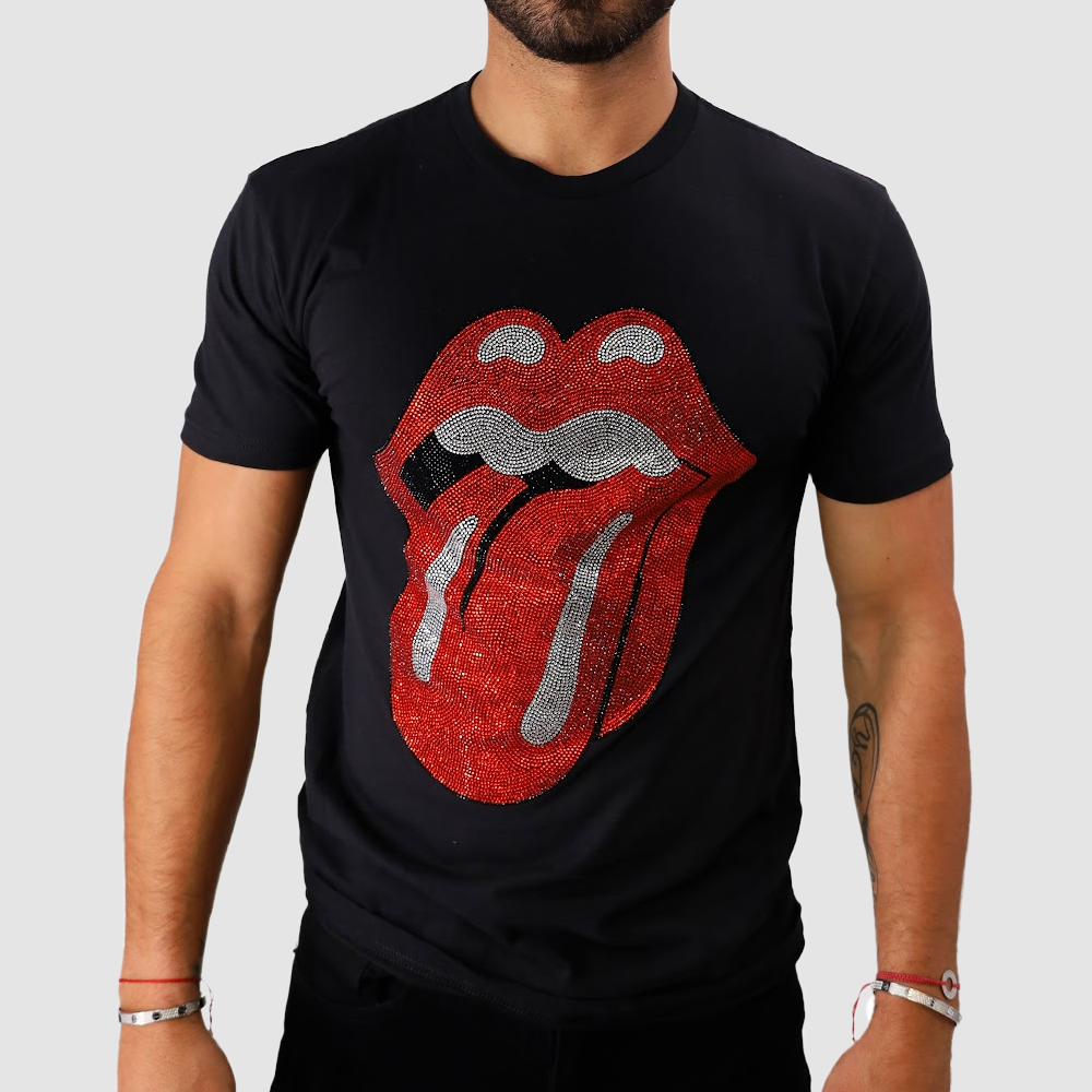 ADDICTED Black/Red Rolling Stones Man