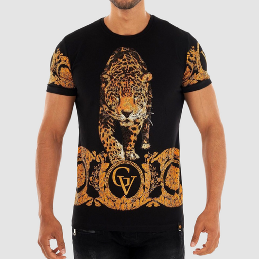 GEORGE V Black Tiger Men T-Shirt
