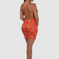 Baccio Naylet Full Crystal Orange Dress
