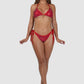 BACCIO Retro Red Bikini Set
