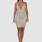 BACCIO PREMIUM Premium Zara White Gold Dress