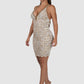 BACCIO PREMIUM Premium Zara White Gold Dress
