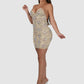 BACCIO Naylet Champagne AB Full Crystal Dress