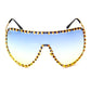 Blue/Gold Paparazzi Sunglasses