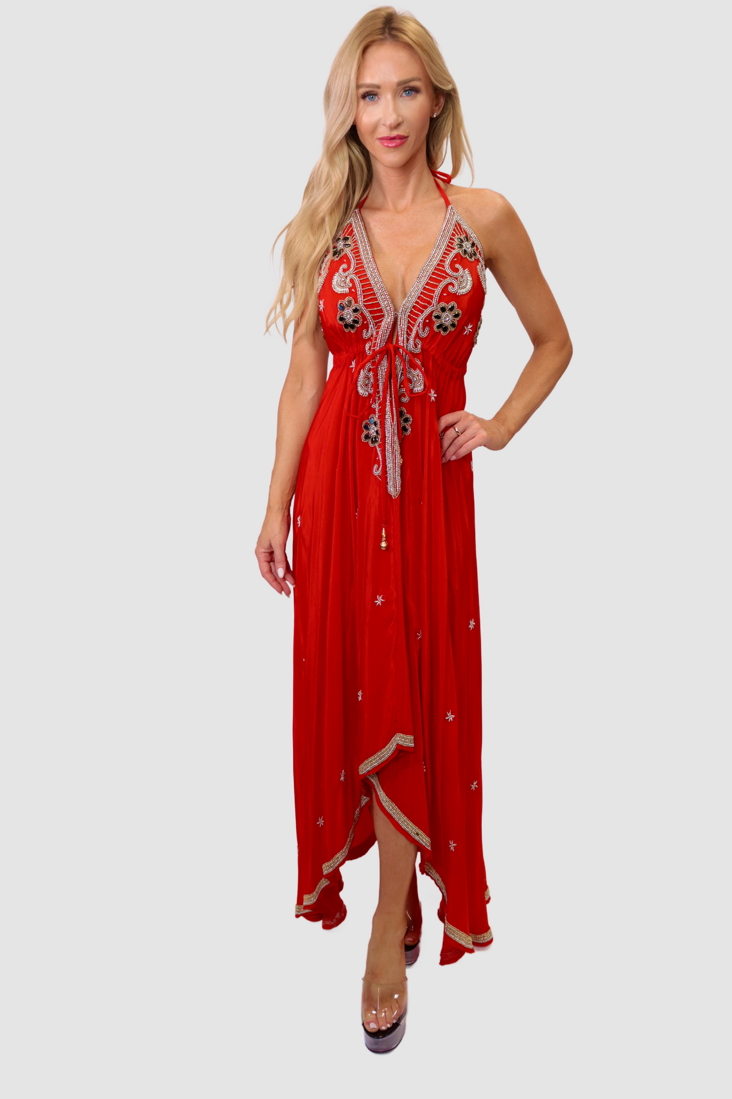 Bali Red Long Dress