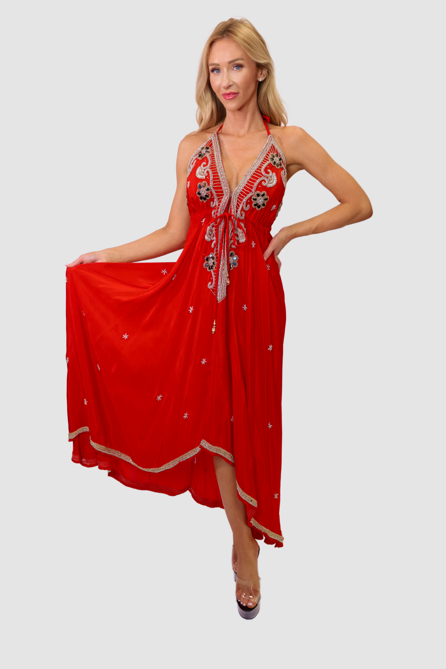 Bali Red Long Dress