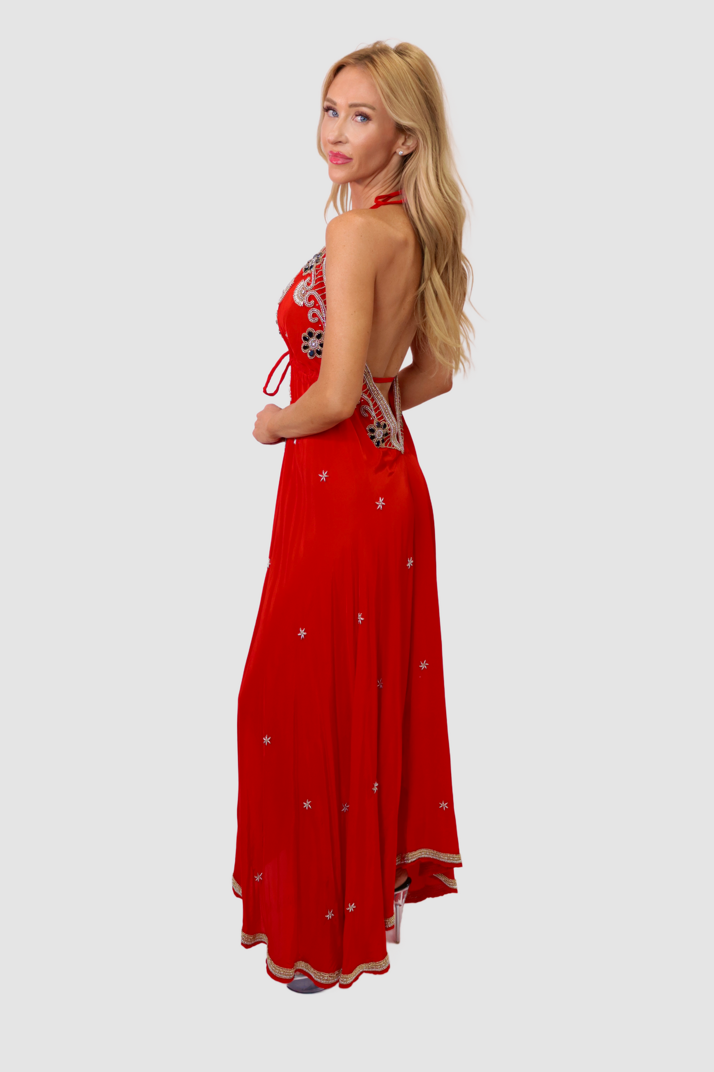 Bali Red Long Dress