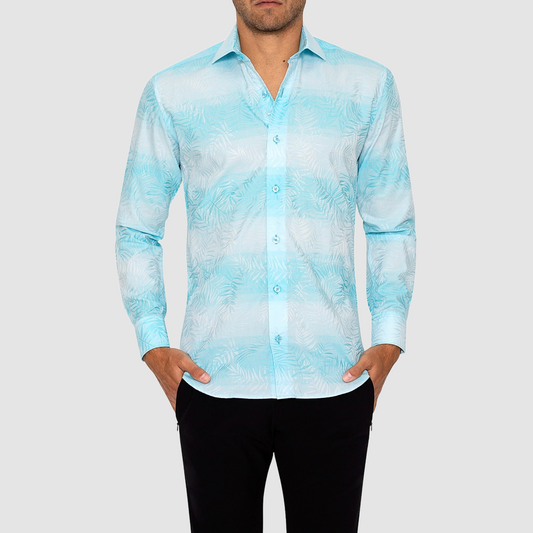 Aqua leaf Shirt