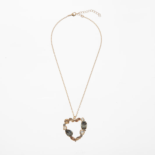 Show The Love Necklace Black Gold