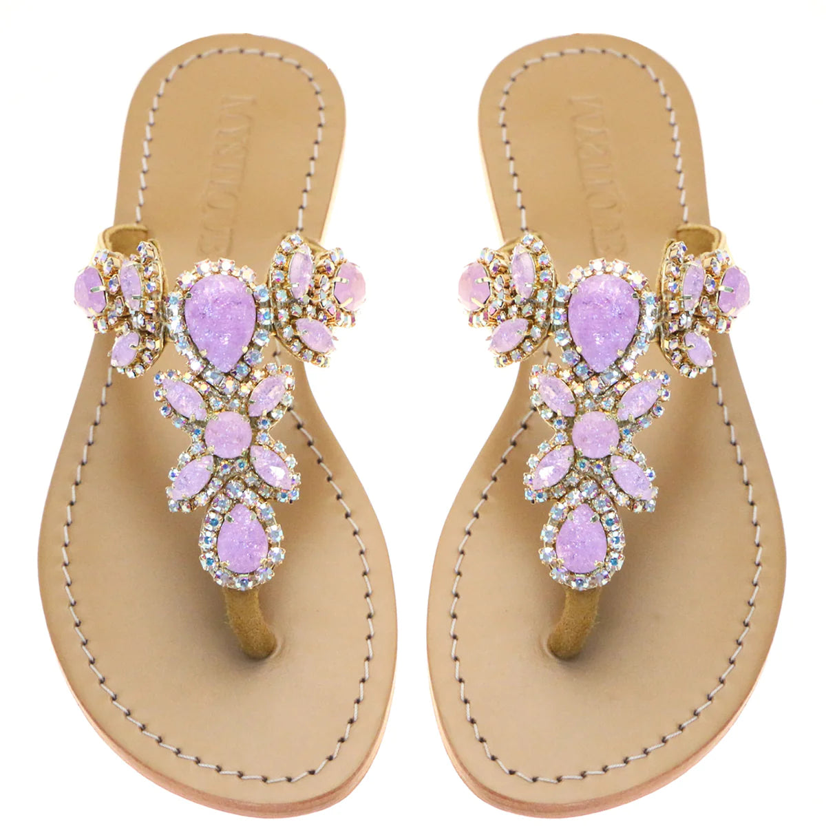 Purple and sales gold sandals