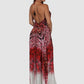 Casa Del Mar Jewel of the Nile Red Maxi Dress