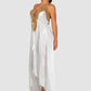 Casa Del Mar Embroidered White Maxi Dress