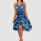 Casa Del Mar Blue Feather Mini Dress
