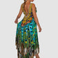 Casa Del Mar Peacock Glory HI-LO Dress