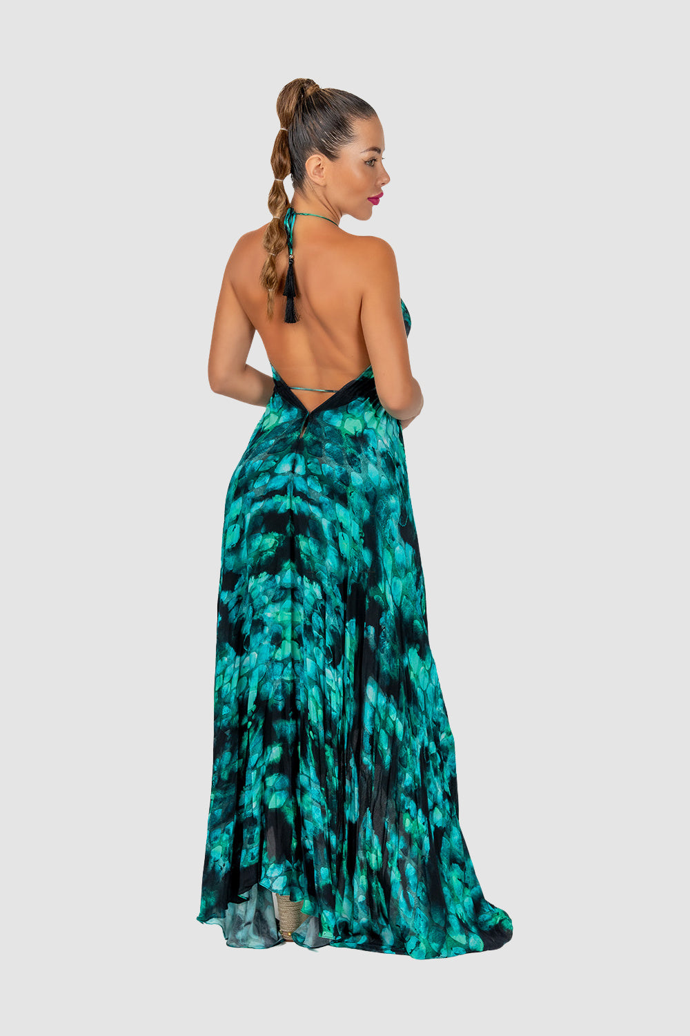 Casa Del Mar Reptile Crystals Maxi Dress