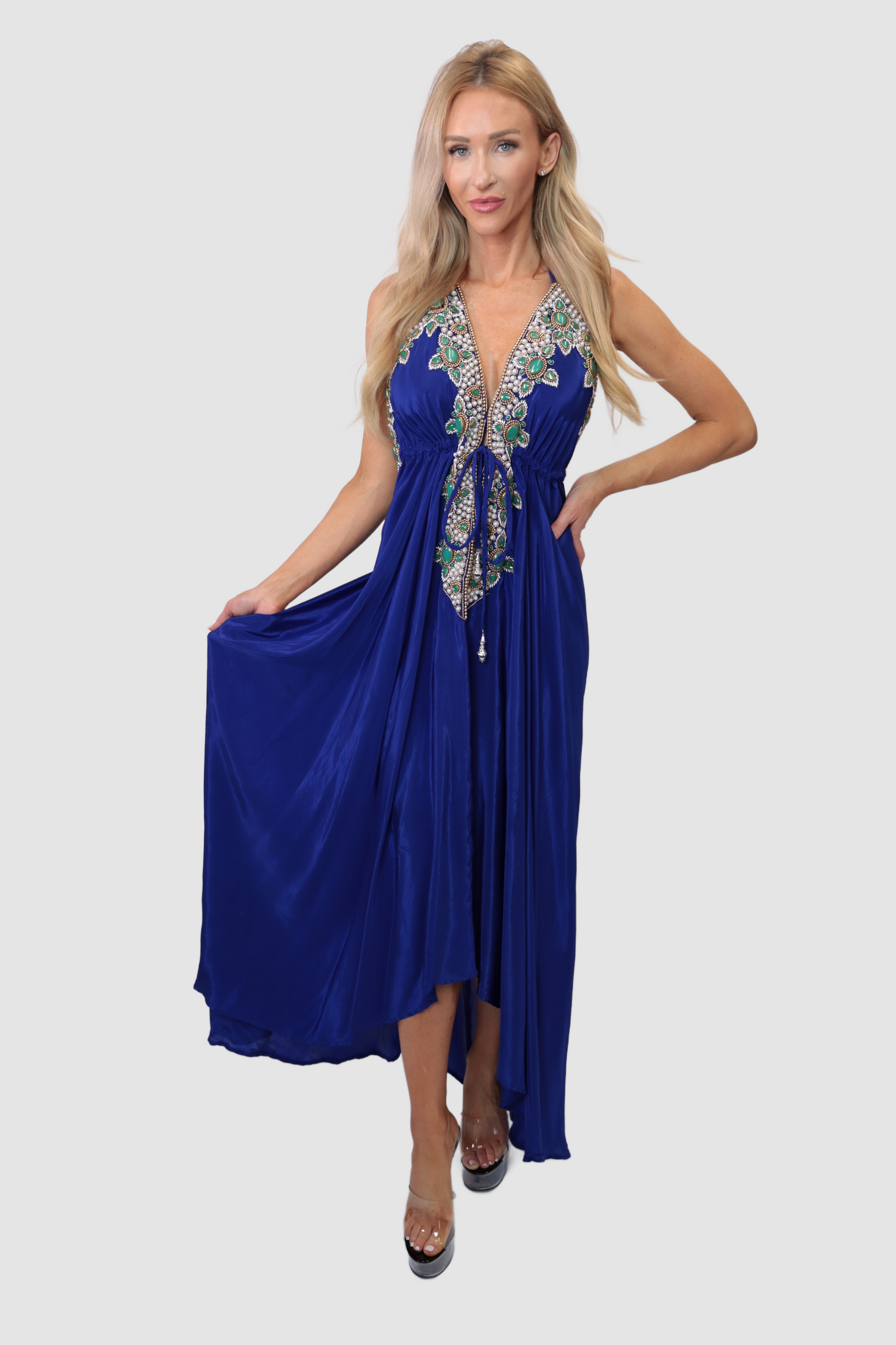 Capri Royal Blue/Green Dress URock Couture Capri Royal Blue/Green Dress URock Couture