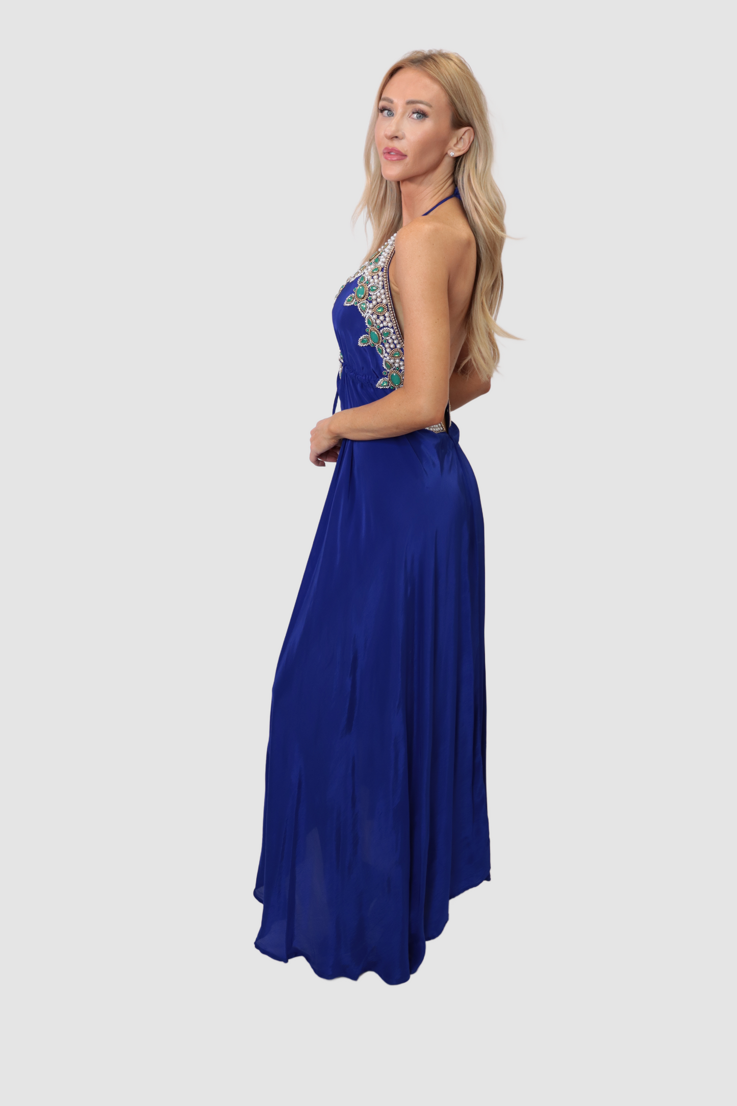 Capri Royal Blue/Green Dress