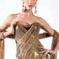 Corset Gold Metallic Dress
