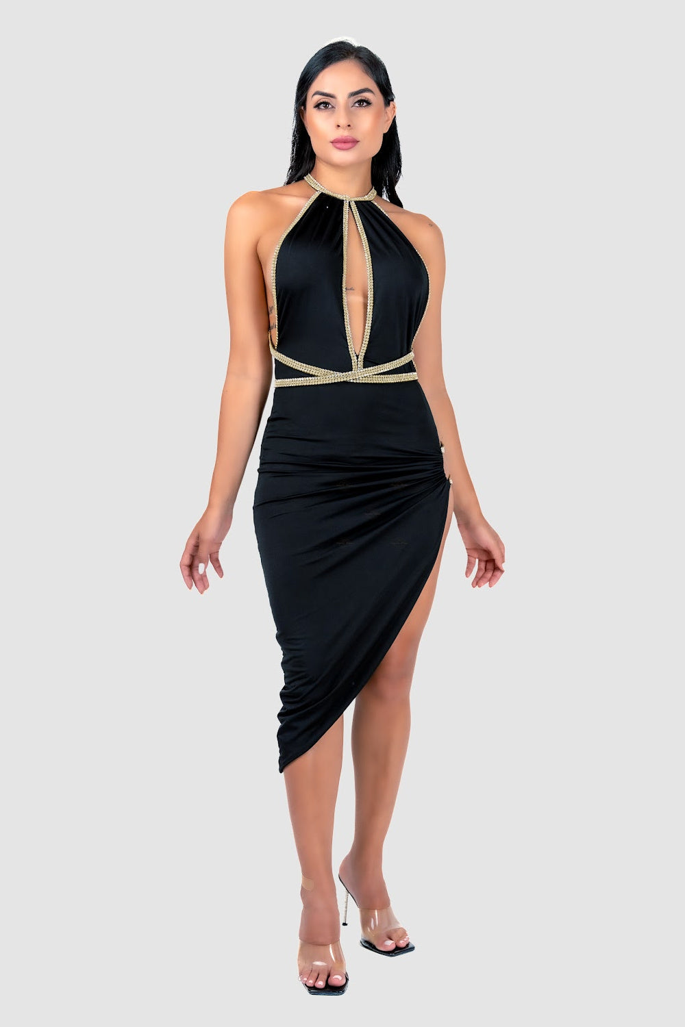 Vie Sauvage Miranda Black W Gold Dress