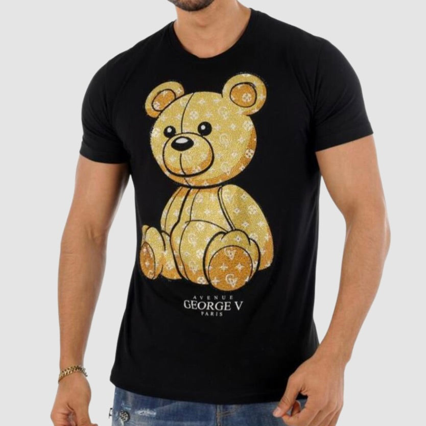 GEORGE V Black/Yellow Teddy t-Shirt