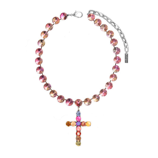 Donatella Pink Mix Necklace