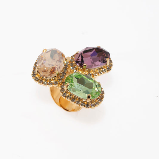 Oval Multicolor  Ring