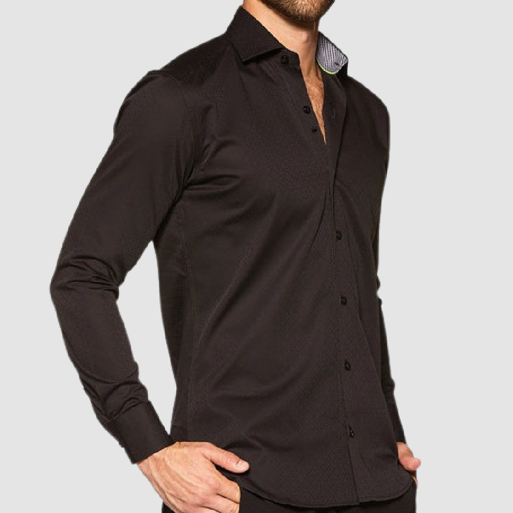 BERTIGO Black Squares Shirt