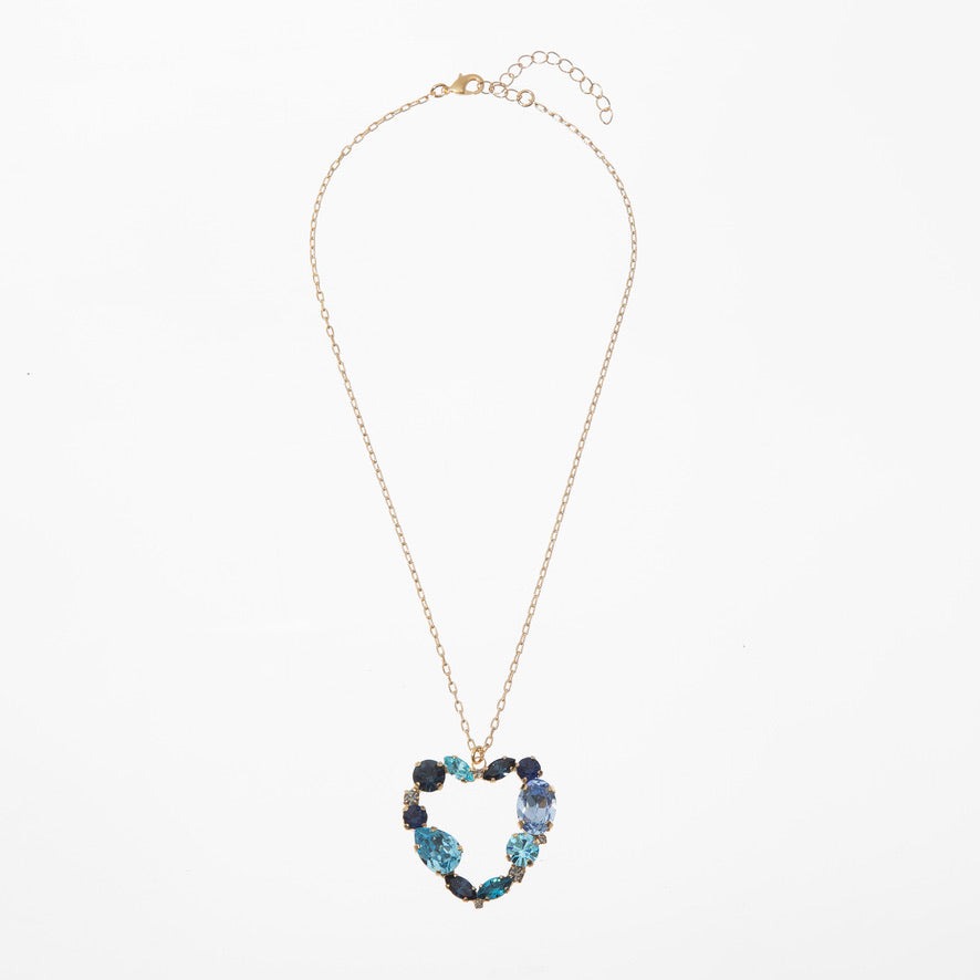 Show The Love Necklace Multi Blue