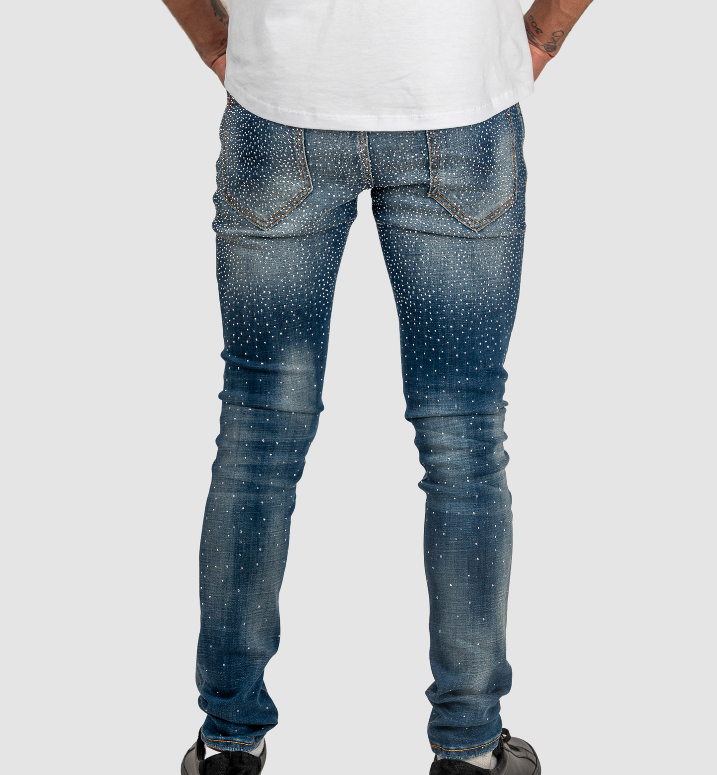 GEORGE V Blue/Silver Jeans