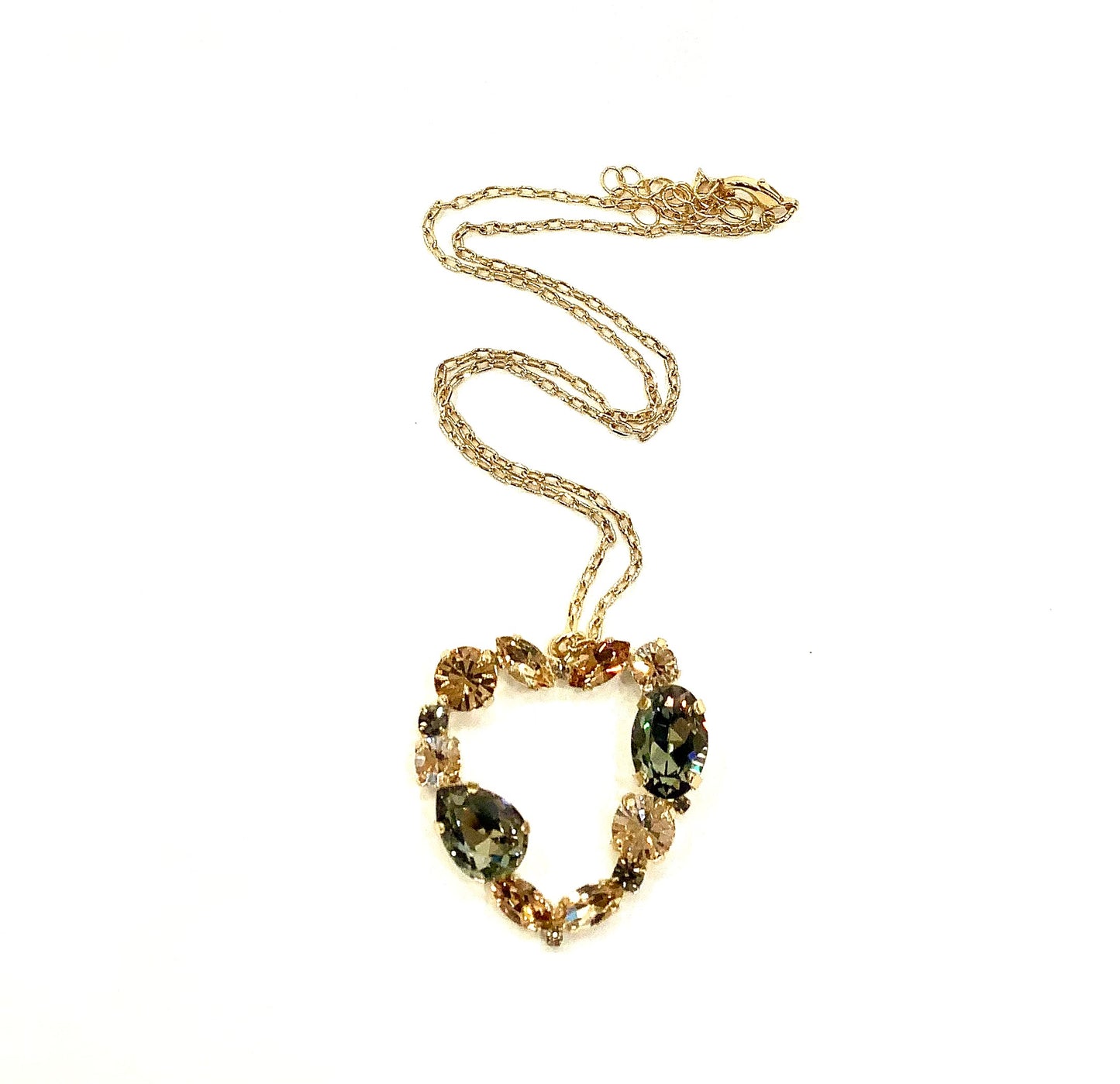 Show The Love Necklace Black Gold