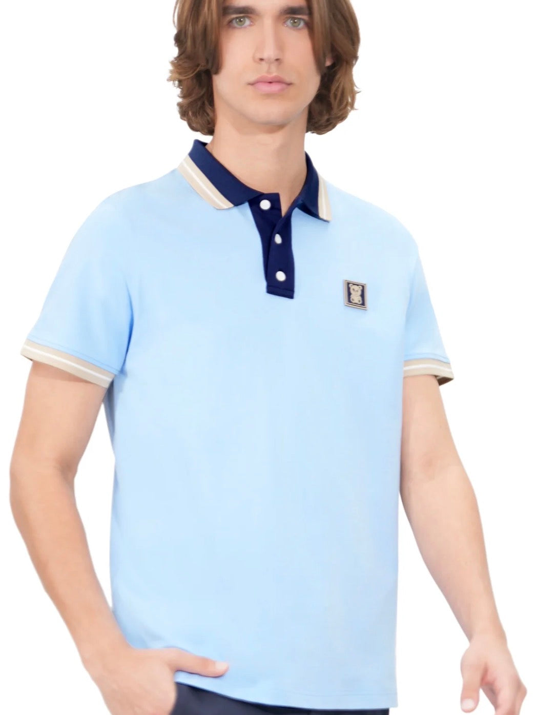 Mathieu Baby Blue Polo T-Shirt