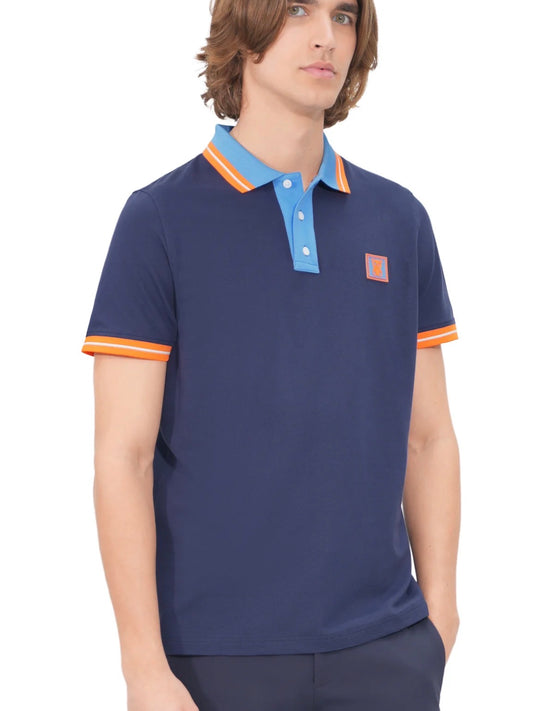 Mathieu Navy Polo T-Shirt