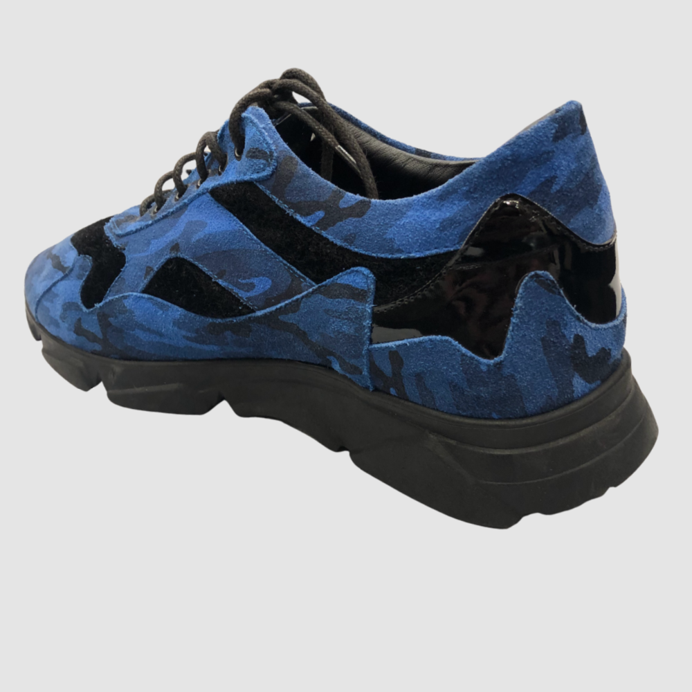 Jared Lang Blue Camouflage Sneakers