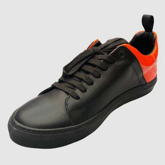 Jared Lang Black Sneakers w Orange