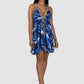 Jsquad Blue Marble Short Dress