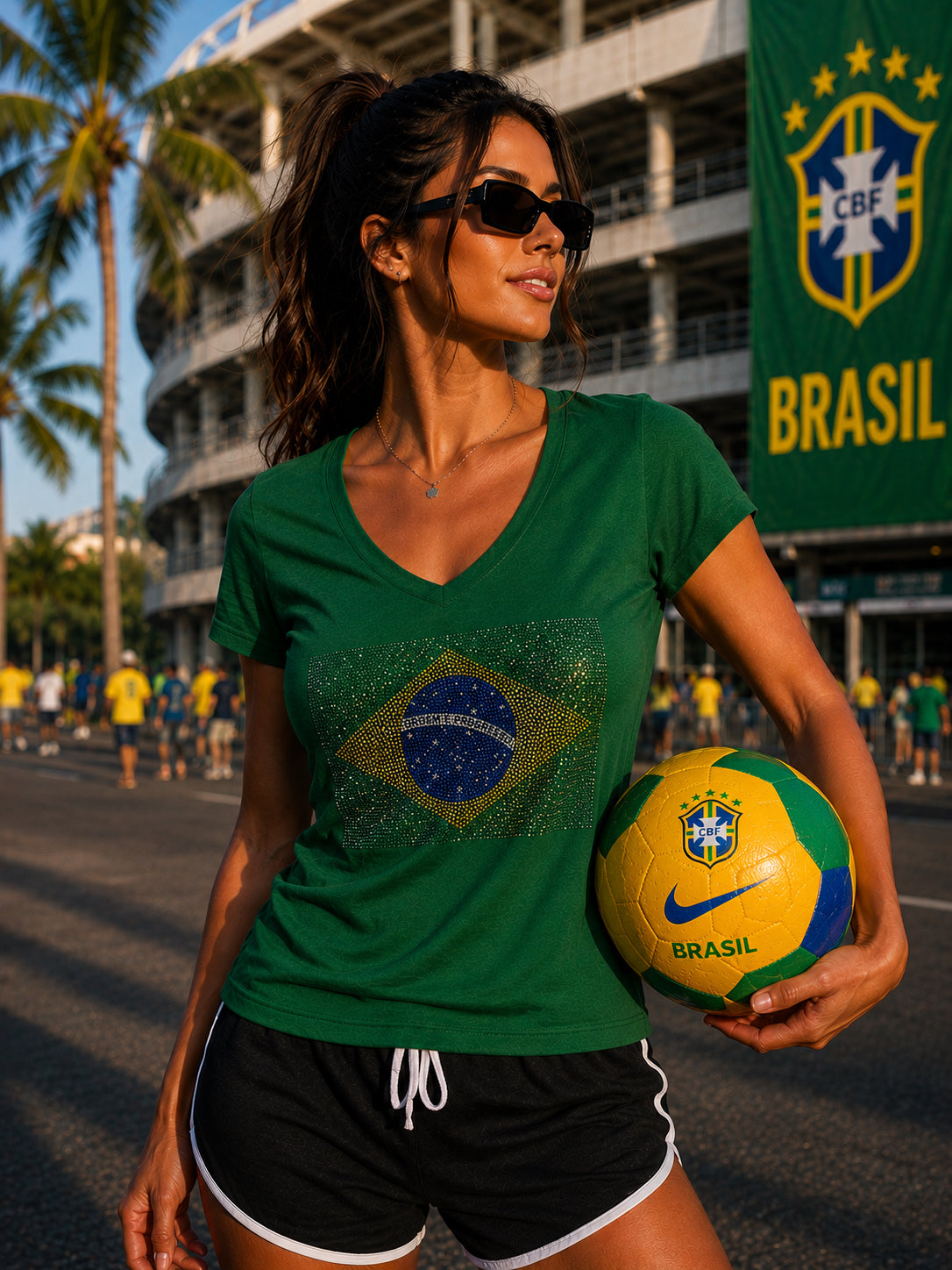 Green Brazil T-Shirt Women