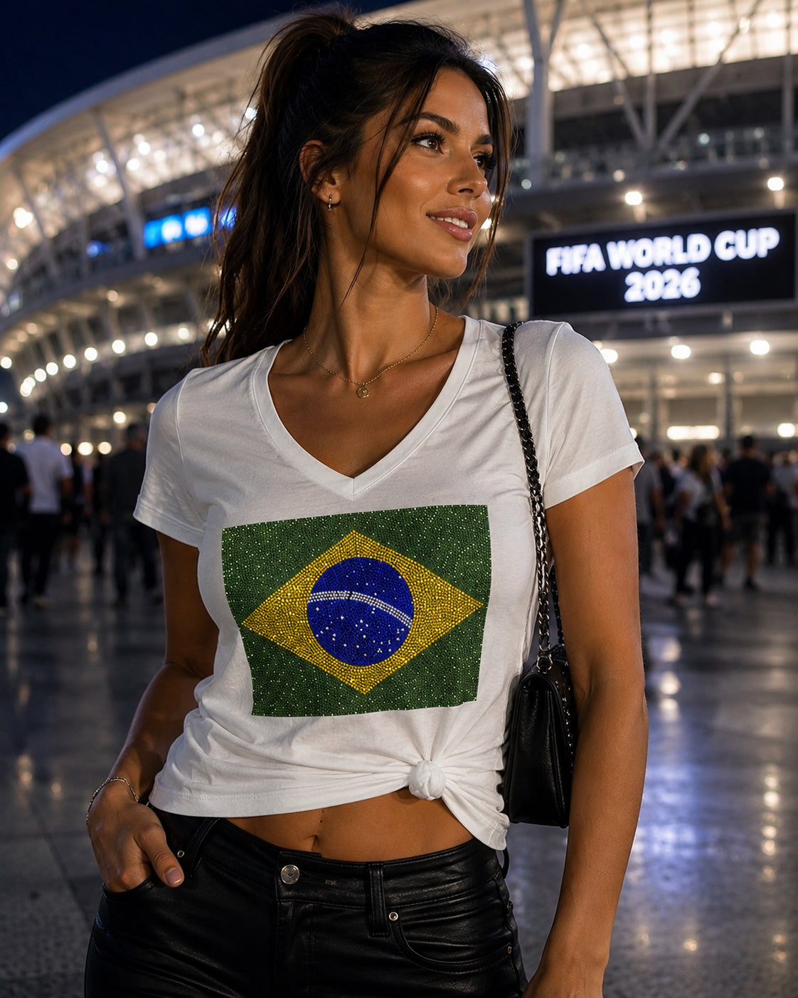 White Brazil T-Shirt Women