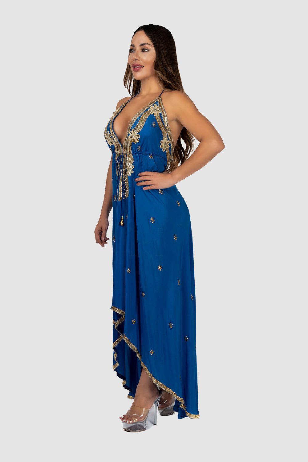 Embellished Cobalt Blue Dress Embellished Cobalt Blue Dress