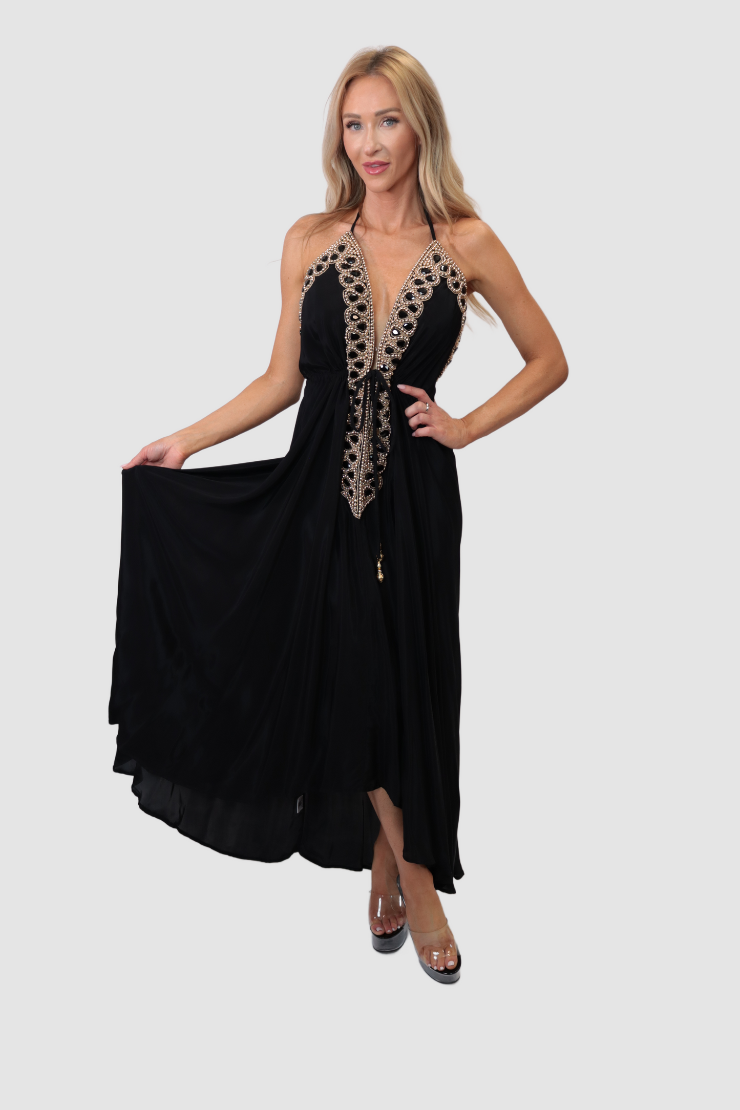 Marrakesh Black Maxi Dress