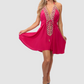 Marrakesh Fuchsia Short Dress