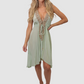 Marrakesh Light Olive Short Dress