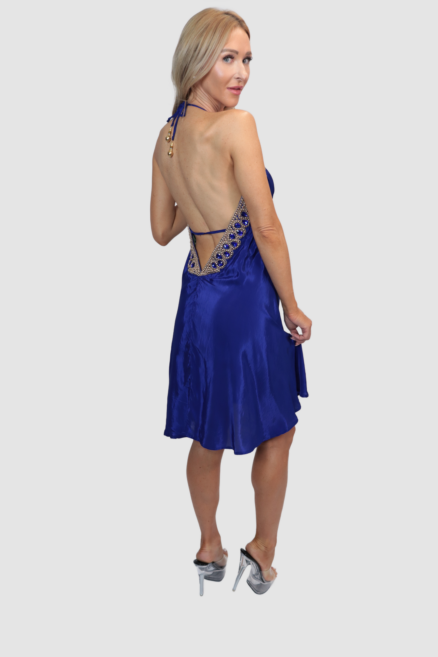 Marrakesh Royal Blue Short Dress